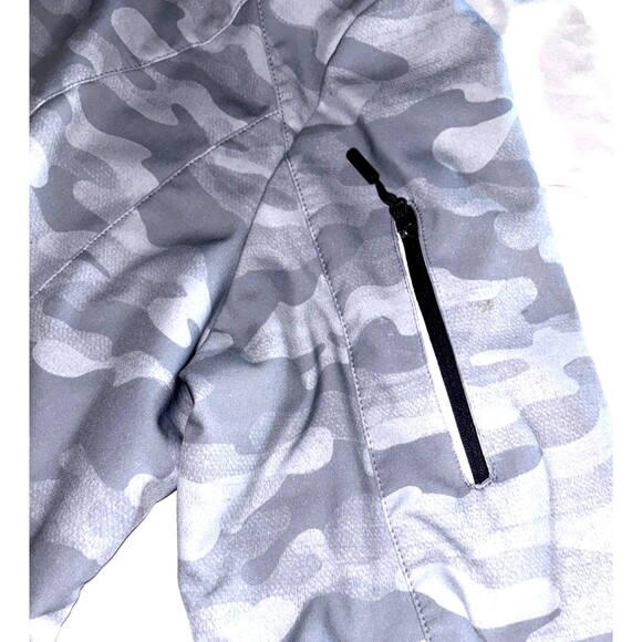 Free Country Women’s Gray Silver Chip Camo Lightweight Jacket XL Hooded - Picture 3 of 11